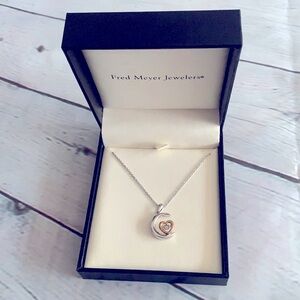 Fred Meyer Jewelers Moon Heart Necklace